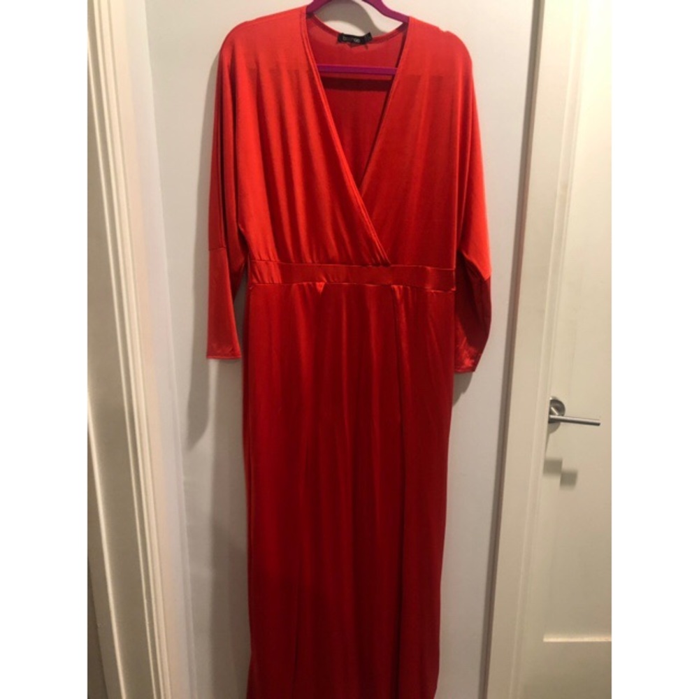 Red Evening Dress (high splits)
